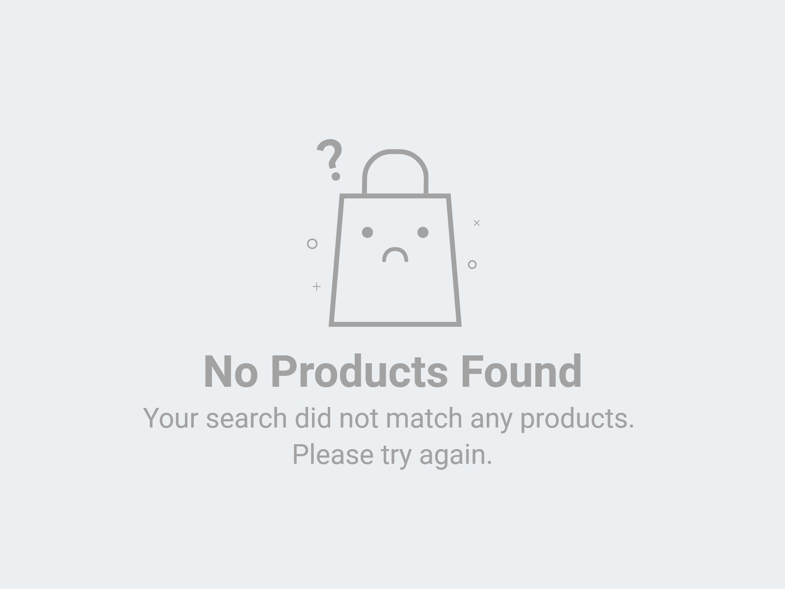 No Products found. Search Again